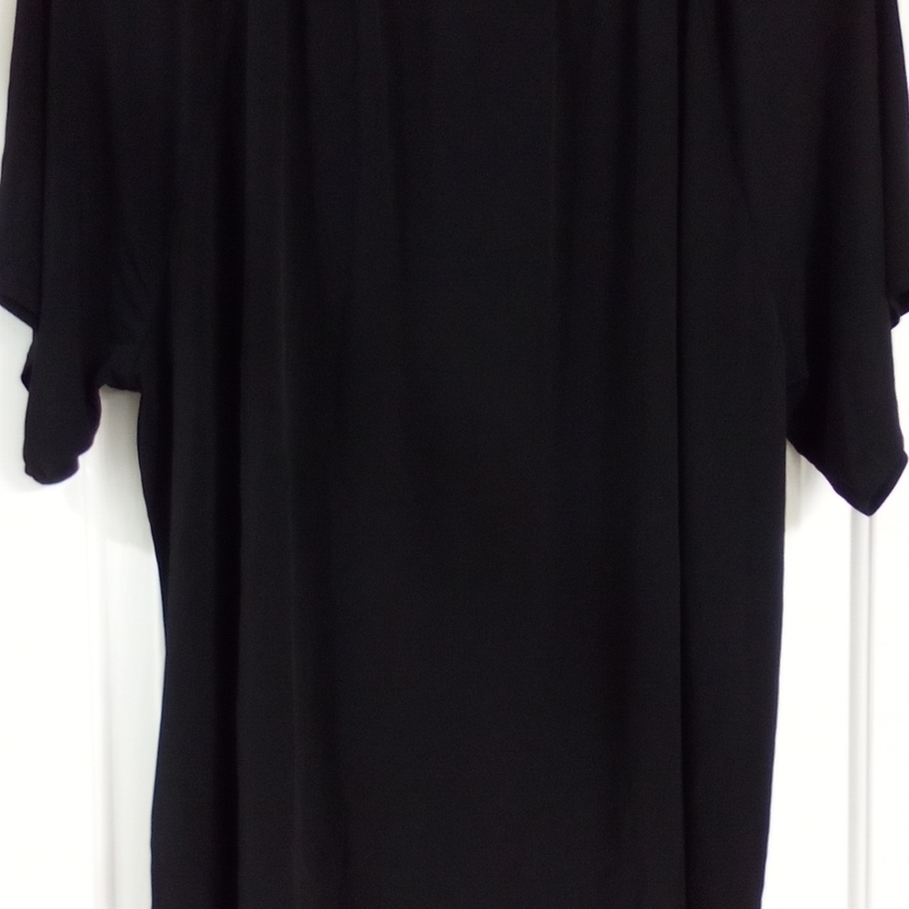 Michael Kors Black Blouse with Gold Accent - Picture 7 of 10